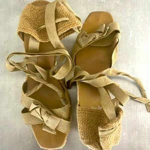 Gold Espadrilles